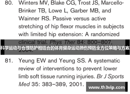 科学运动与合理防护相结合的体育健身运动损伤预防全方位策略与方案